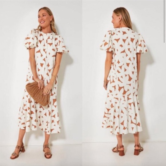 Tuckernuck Dresses & Skirts - Tuckernuck Honey Petal Lewis  floral Puff Sleeve Dress sz S
